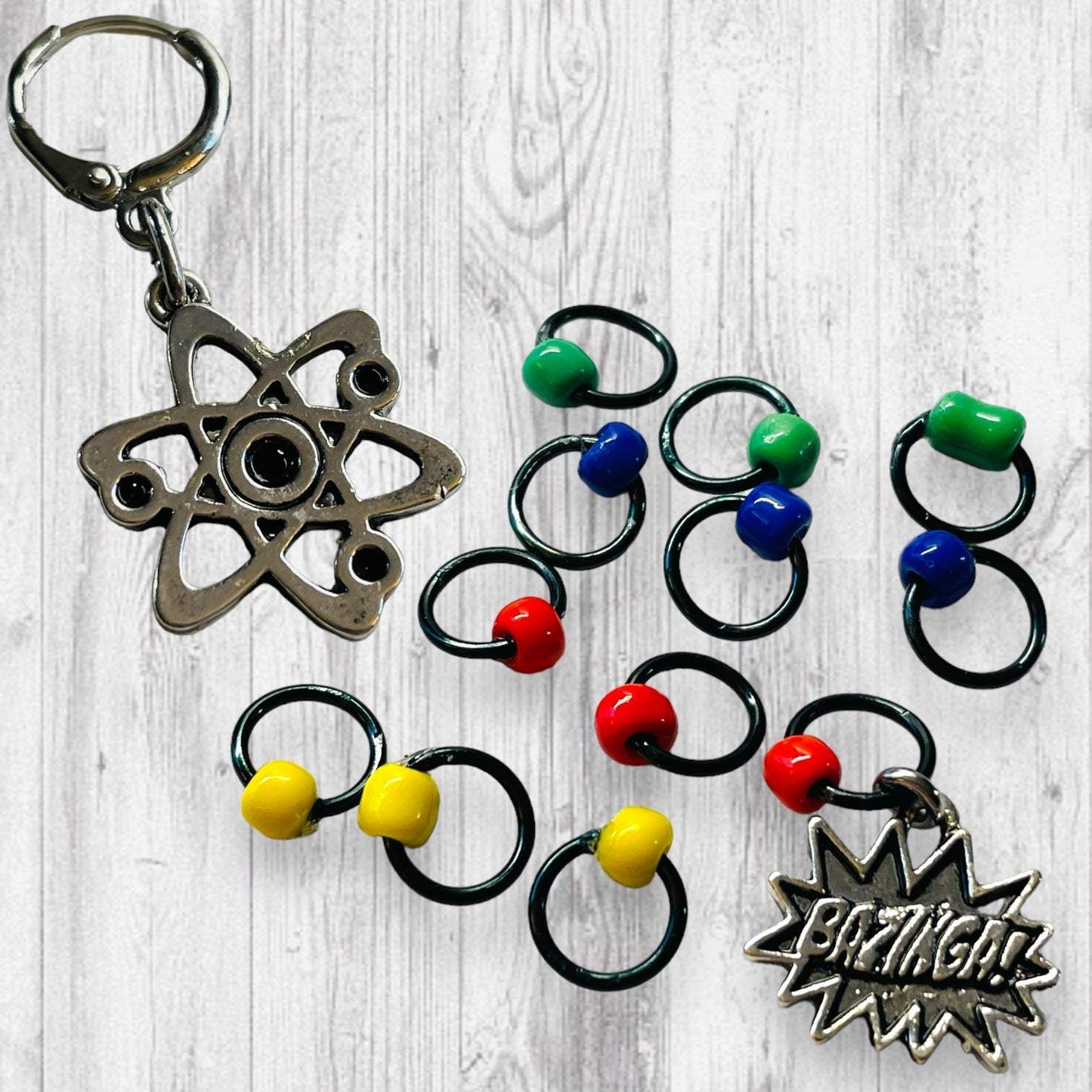 Ball Pit Bazinga! Progress and Stitch Markers - AdoreKnit