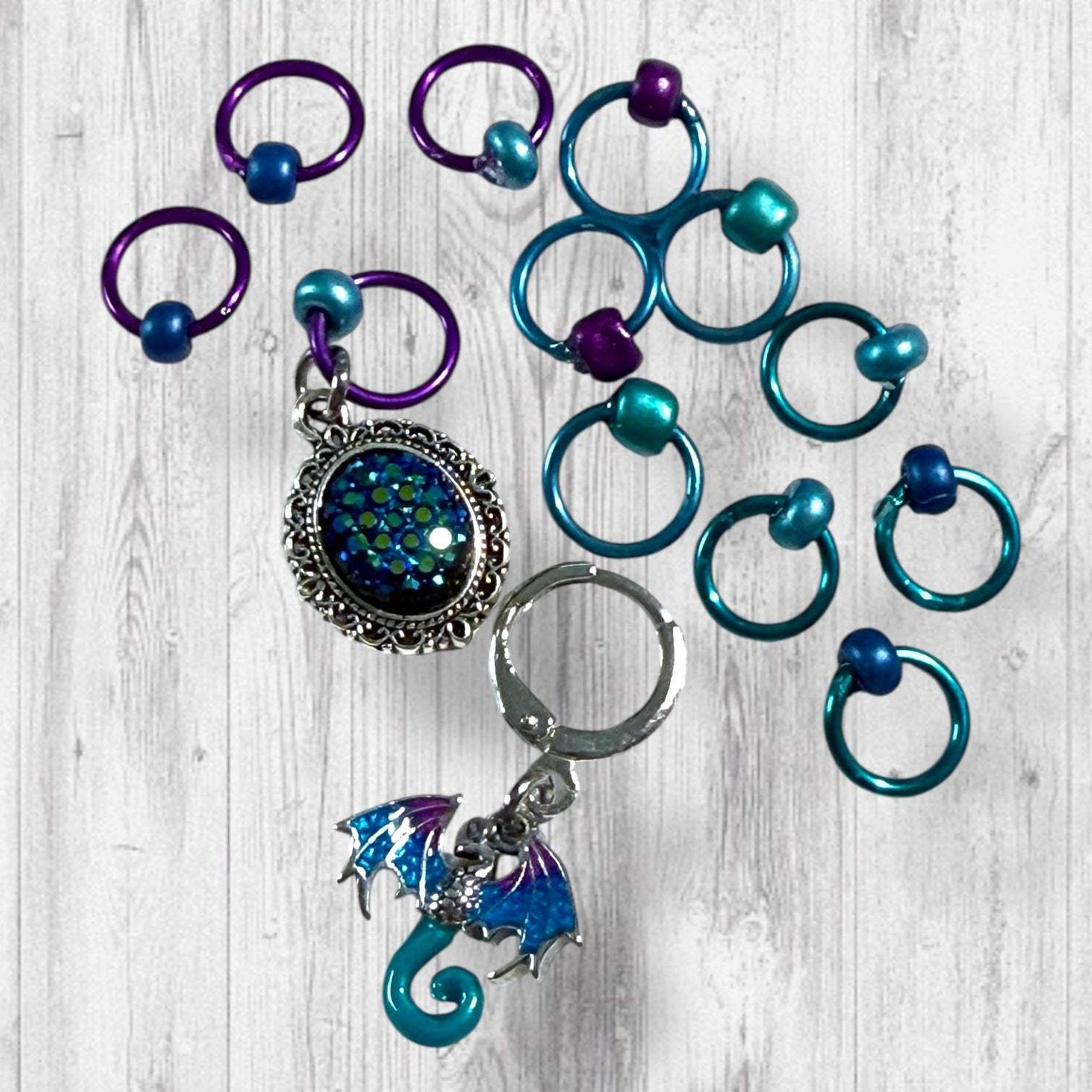Twice as Beautiful Progress and Stitch Markers