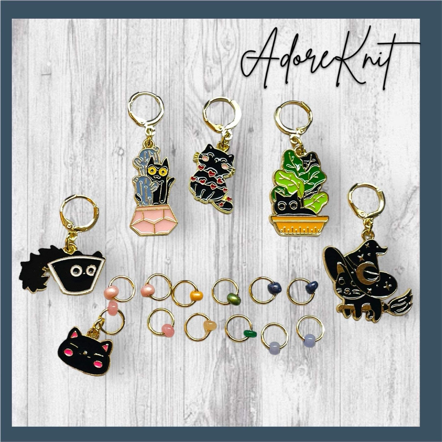 Turbulent Black Cat!!!! Progress Marker Set - AdoreKnit