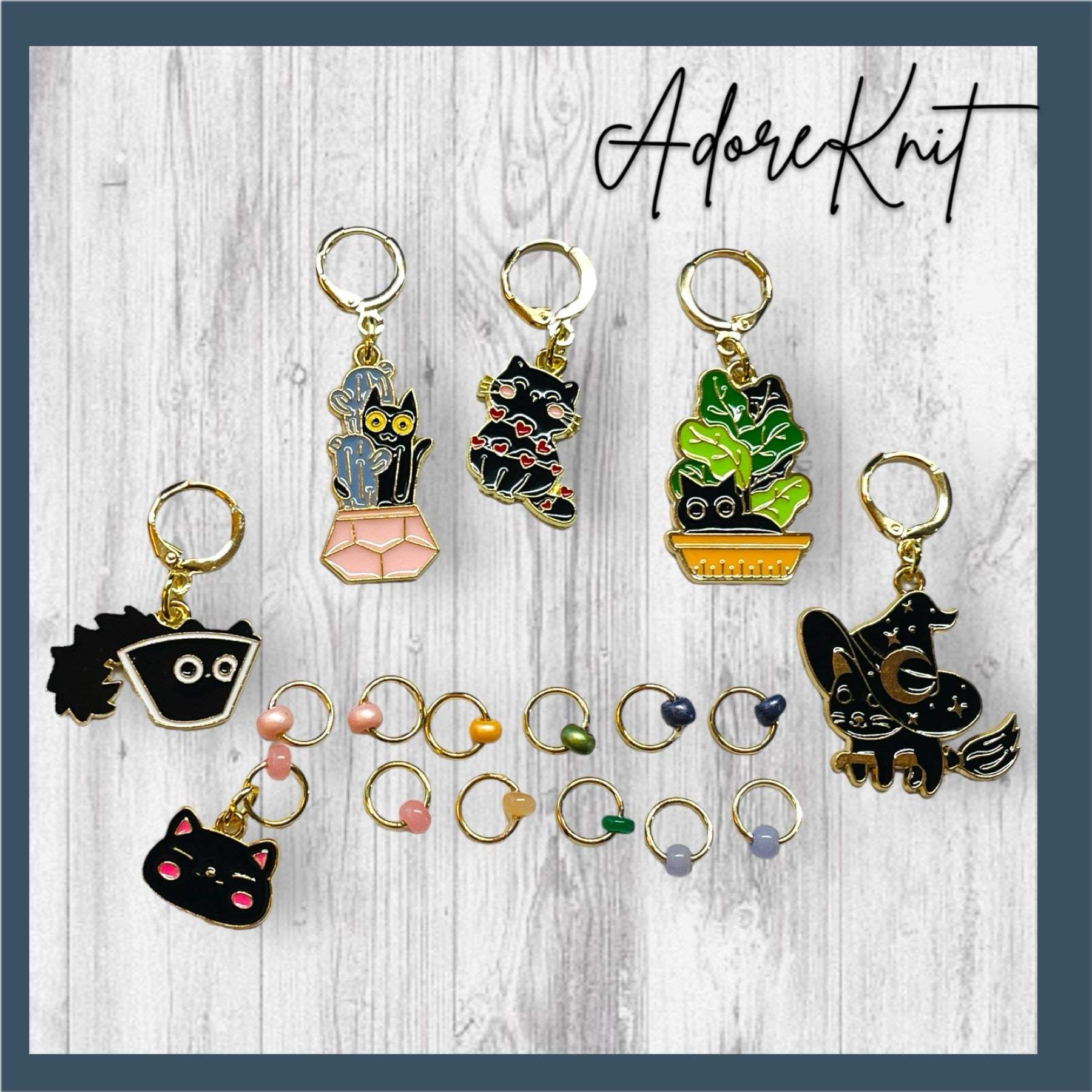 Turbulent Black Cat!!!! Progress Marker Set - AdoreKnit