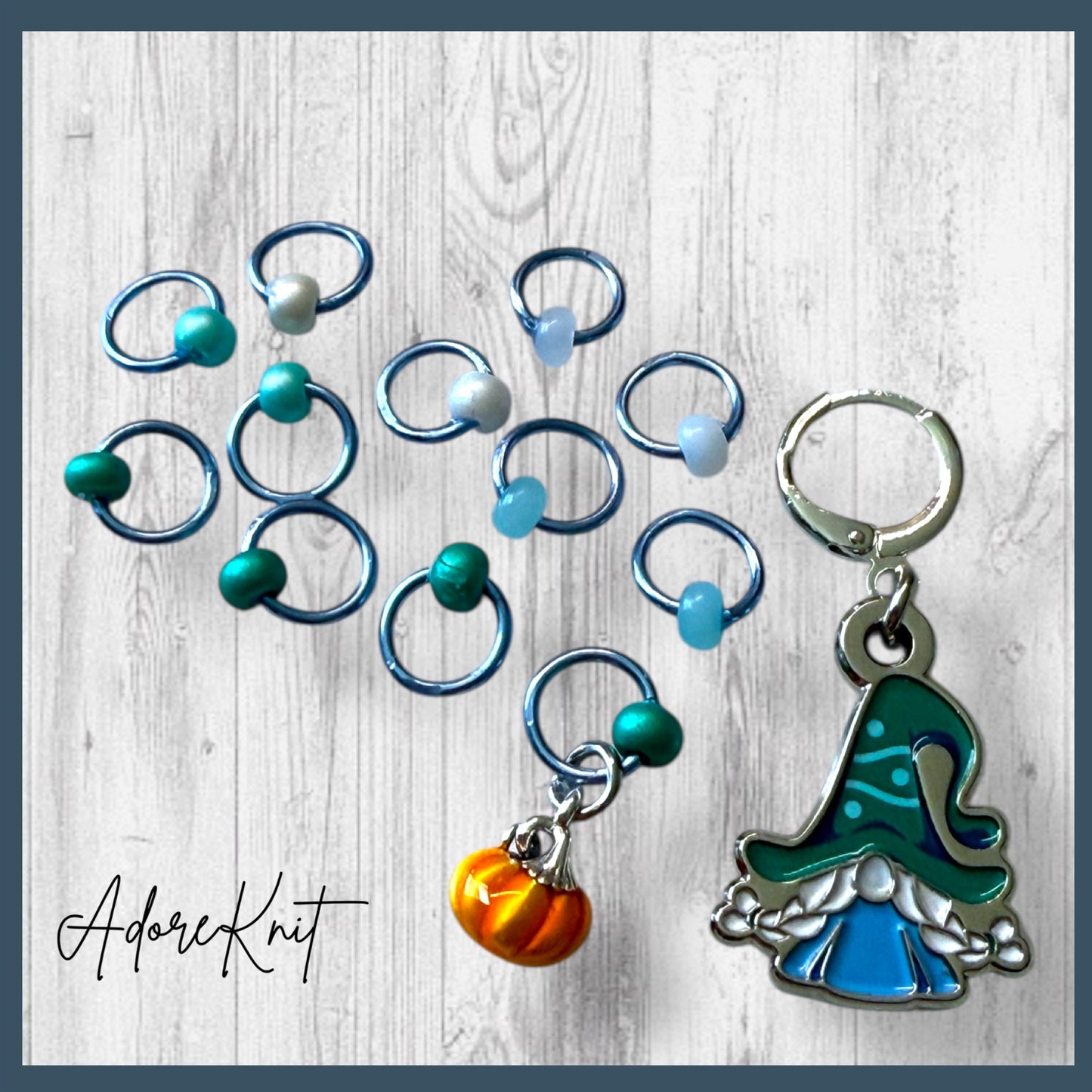 2025 Gnomeleaf Gathering Gnorah Progress & Stitch Marker Sets for Imagined Landscapes