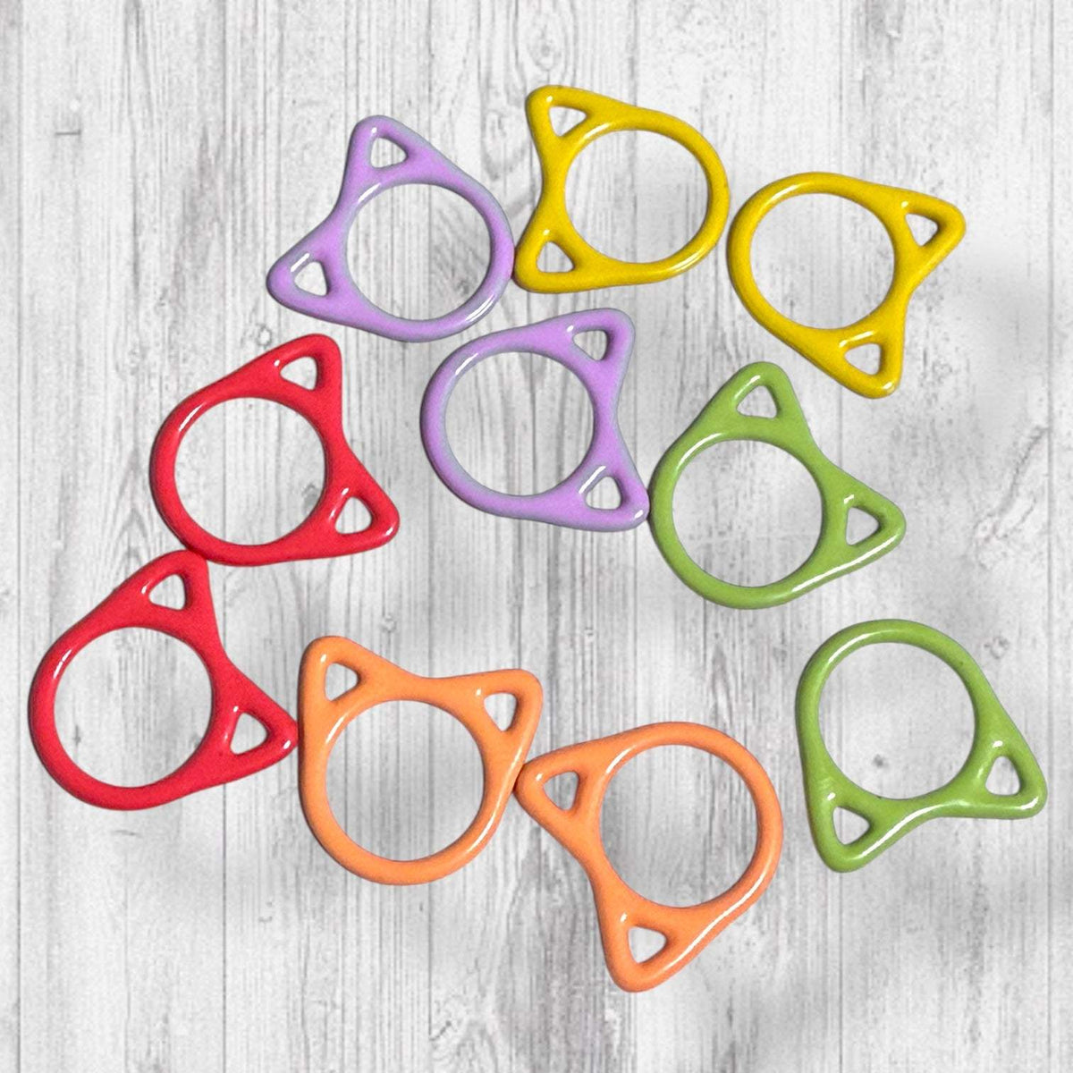 Cat Stitch Markers 10 Knitting Kitty Stitch Markers