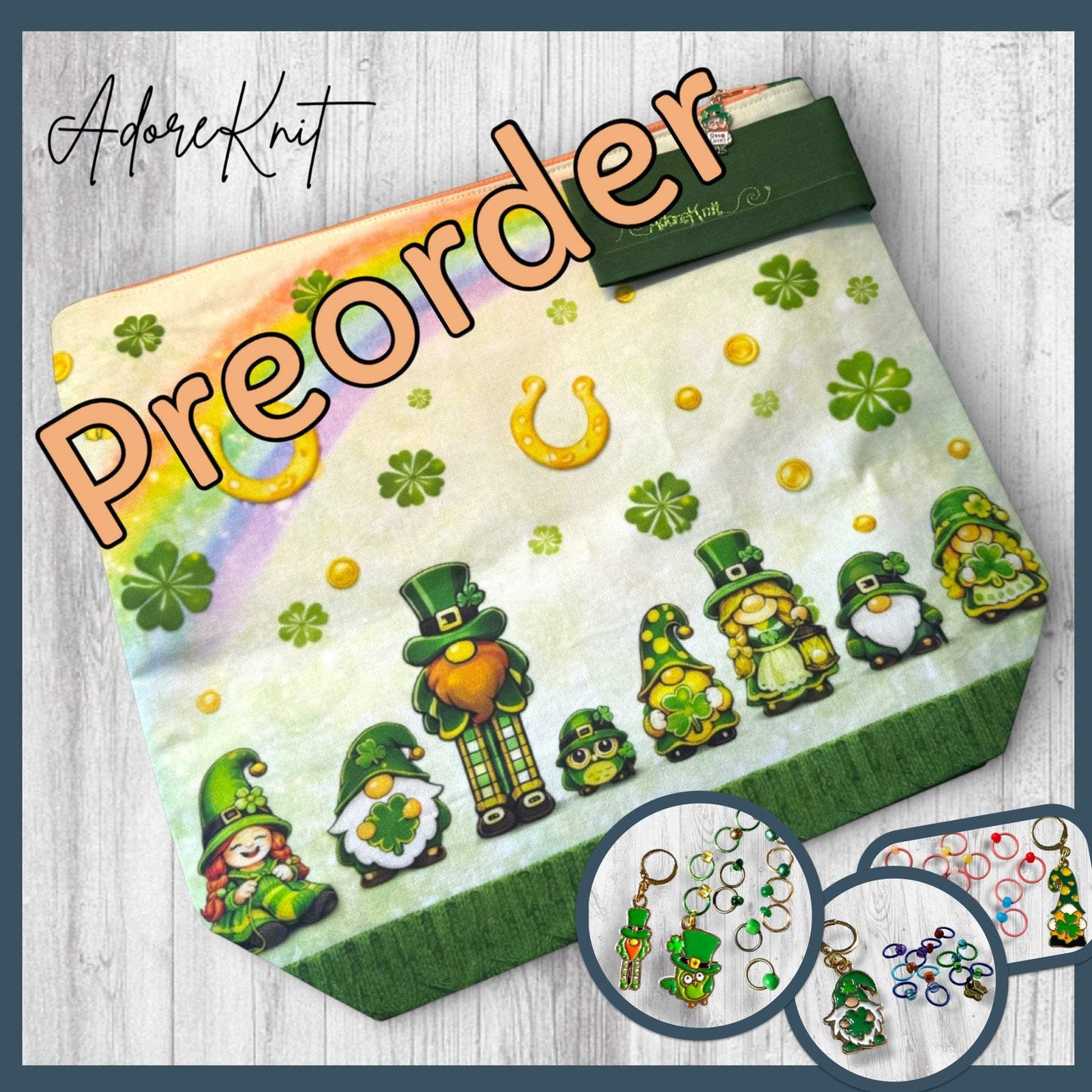 Pot of Gold Over the Gnomebow Project Bag