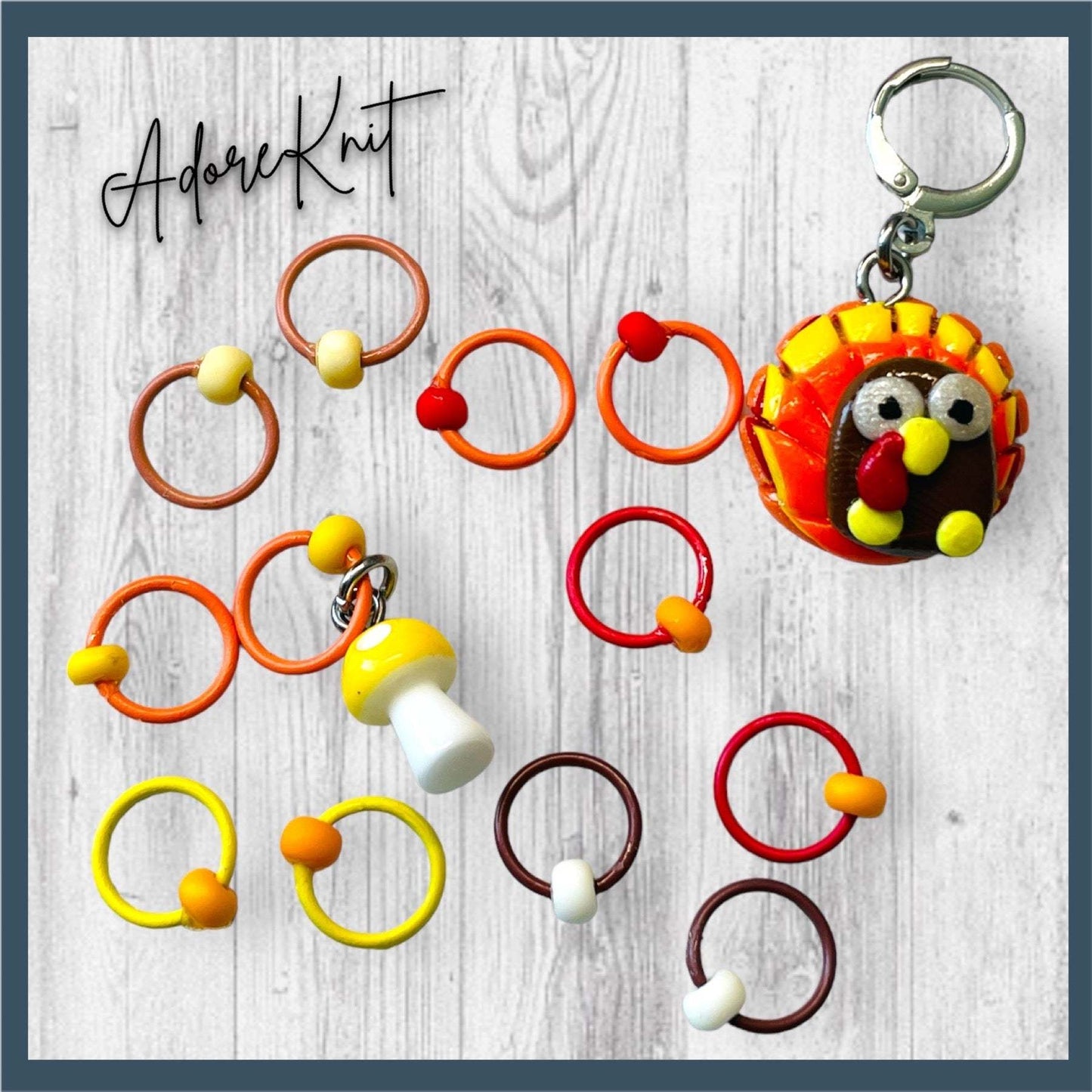 Turkey Trot Like It's Hot! Progress and Stitch Markers - AdoreKnit
