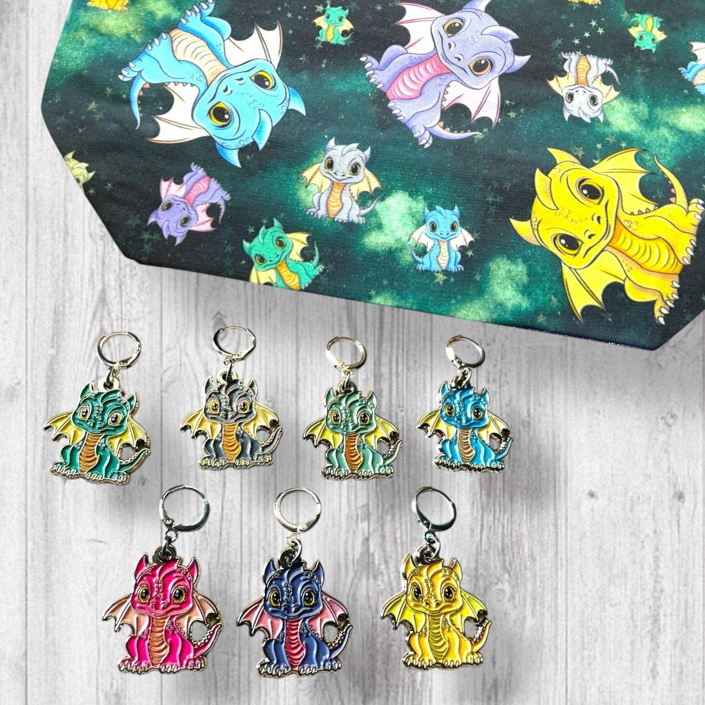 Can't Tame Dragons, It's Dangerous Progress and Stitch Markers