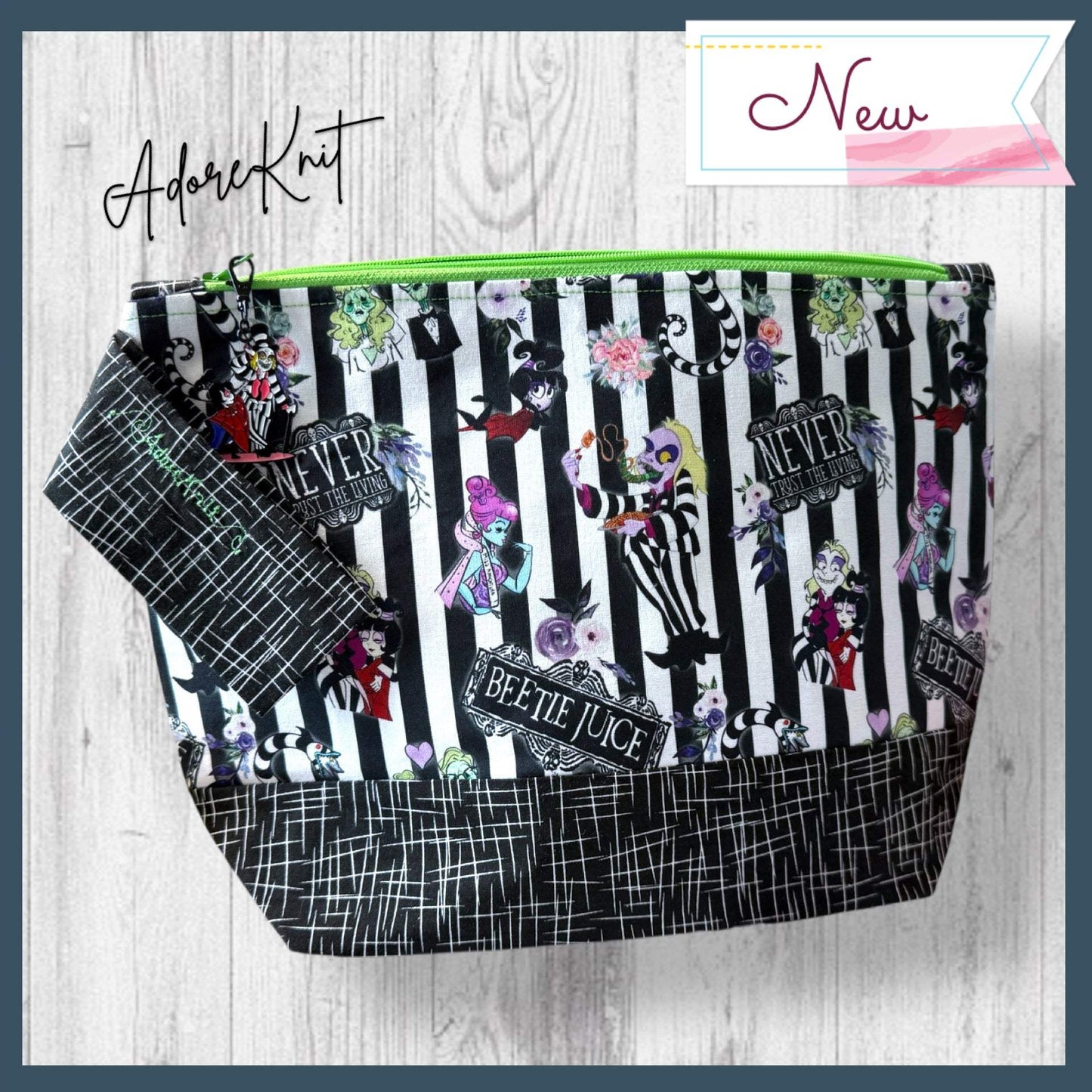 Beetlejuice Stripes Project Bag