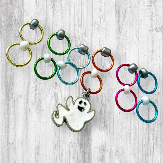 Ghouls Just Want to Have Fun Progress and Stitch Markers - AdoreKnit