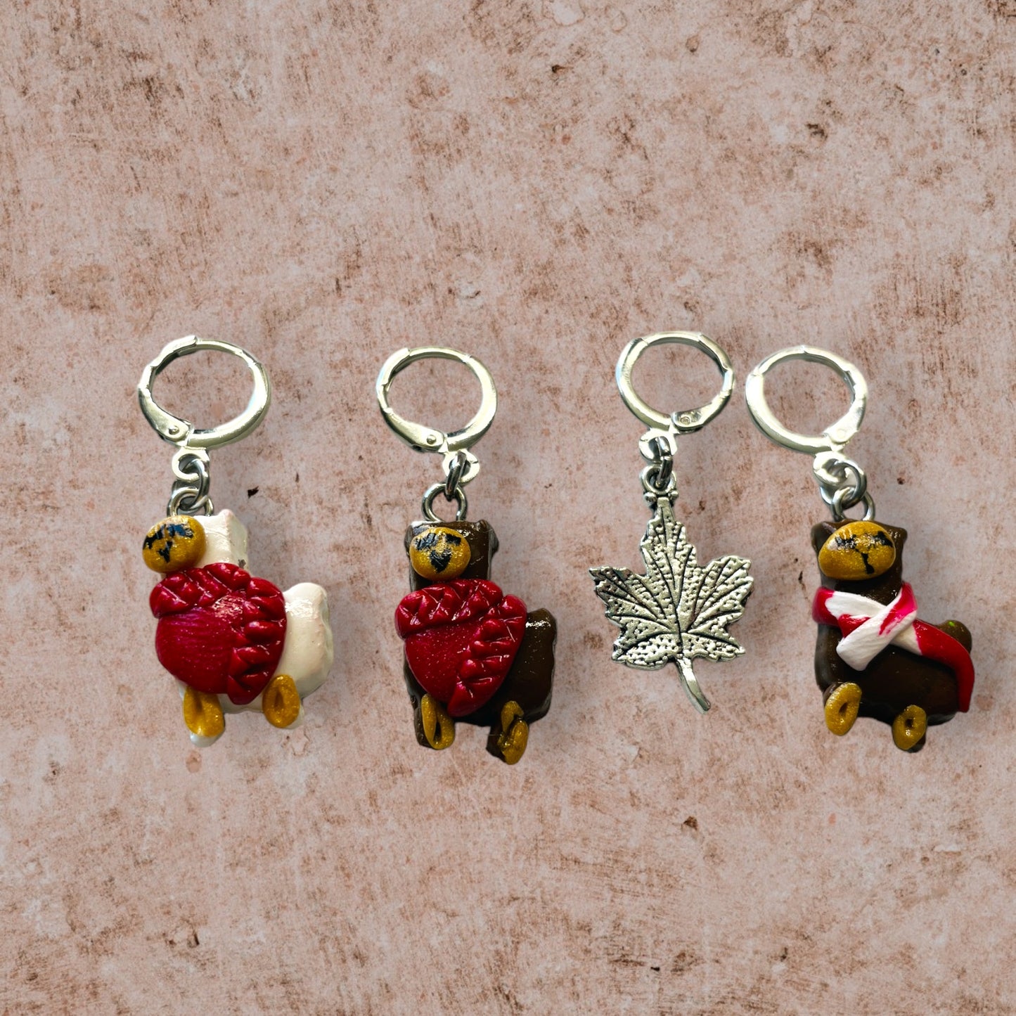 Alpacas in Scarves or Sweaters Progress and Stitch Markers - AdoreKnit