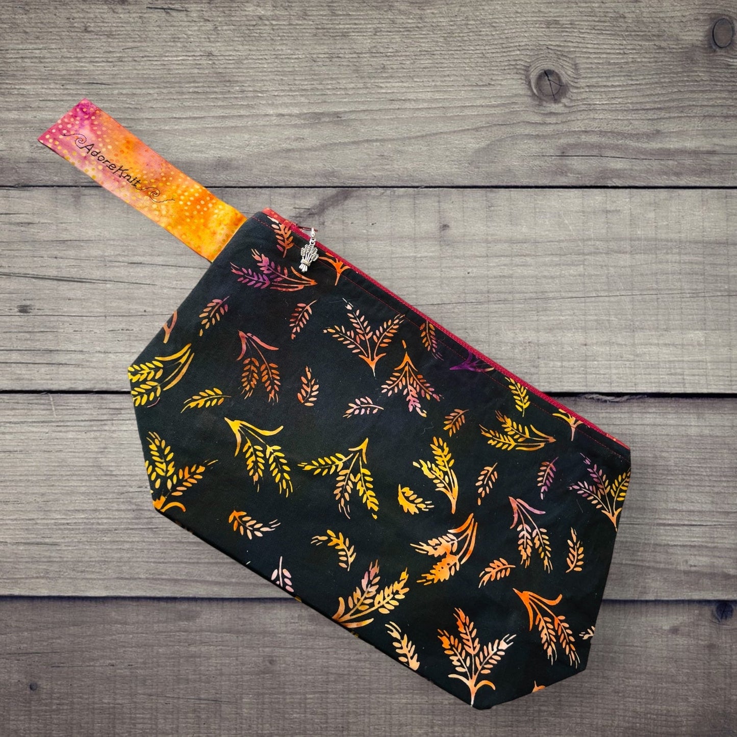 2023 Pigskin Party Fall Wheat Harvest Project Bag - AdoreKnit