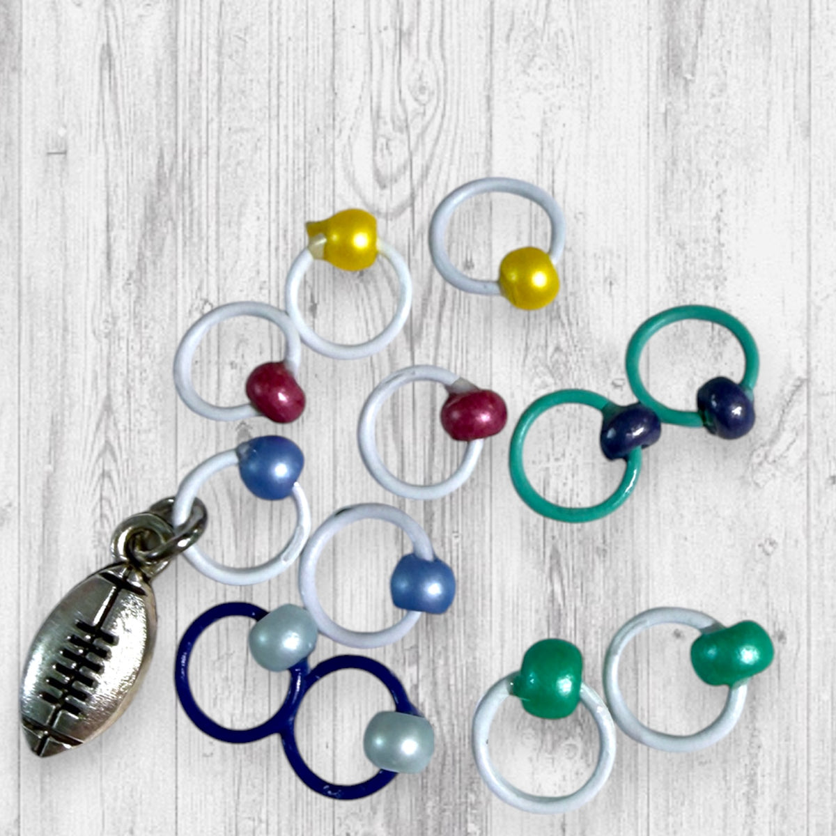 2026 Exclusive Pigskin Party Progress Marker and Stitch Markers