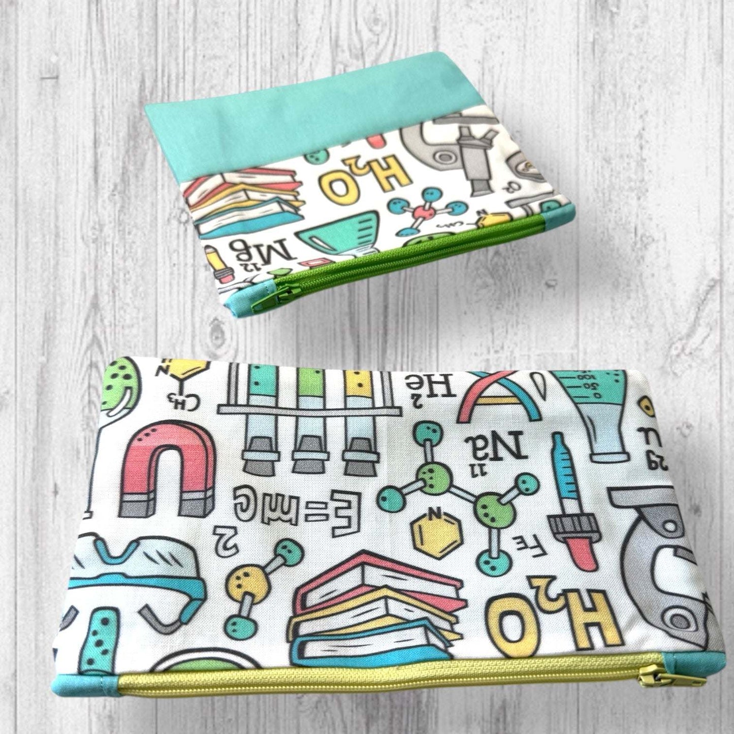Microscopes Always Win Arguments Project Bag green zipper