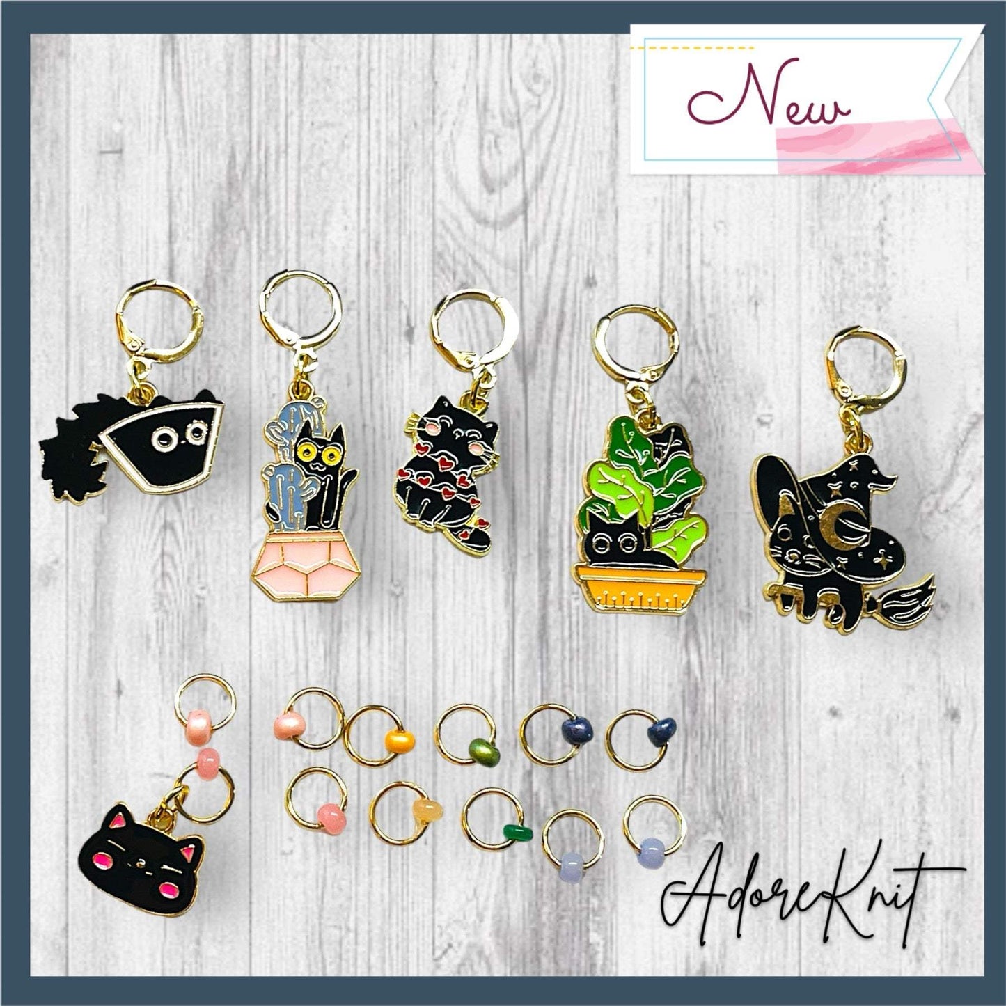 Turbulent Black Cat!!!! Progress Marker Set - AdoreKnit