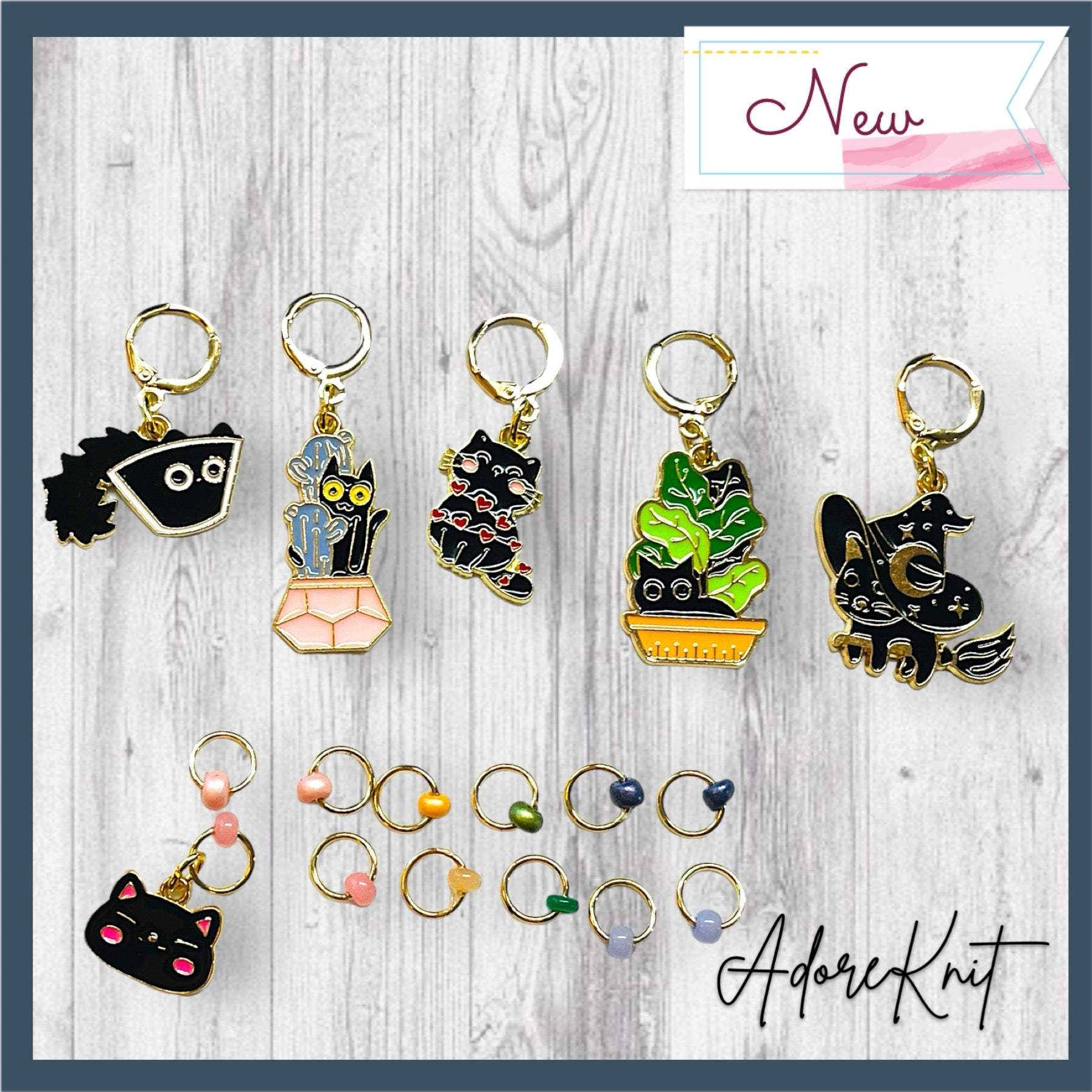 Turbulent Black Cat!!!! Progress Marker Set - AdoreKnit