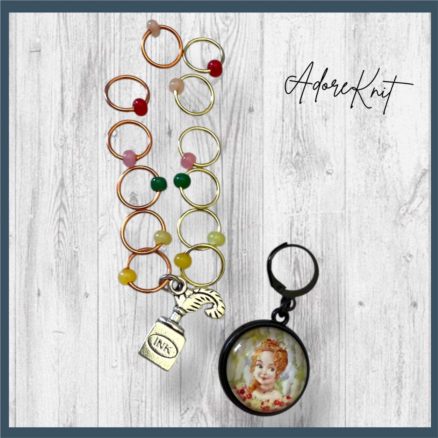 The Wallflower's Wit Progress and Stitch Markers
