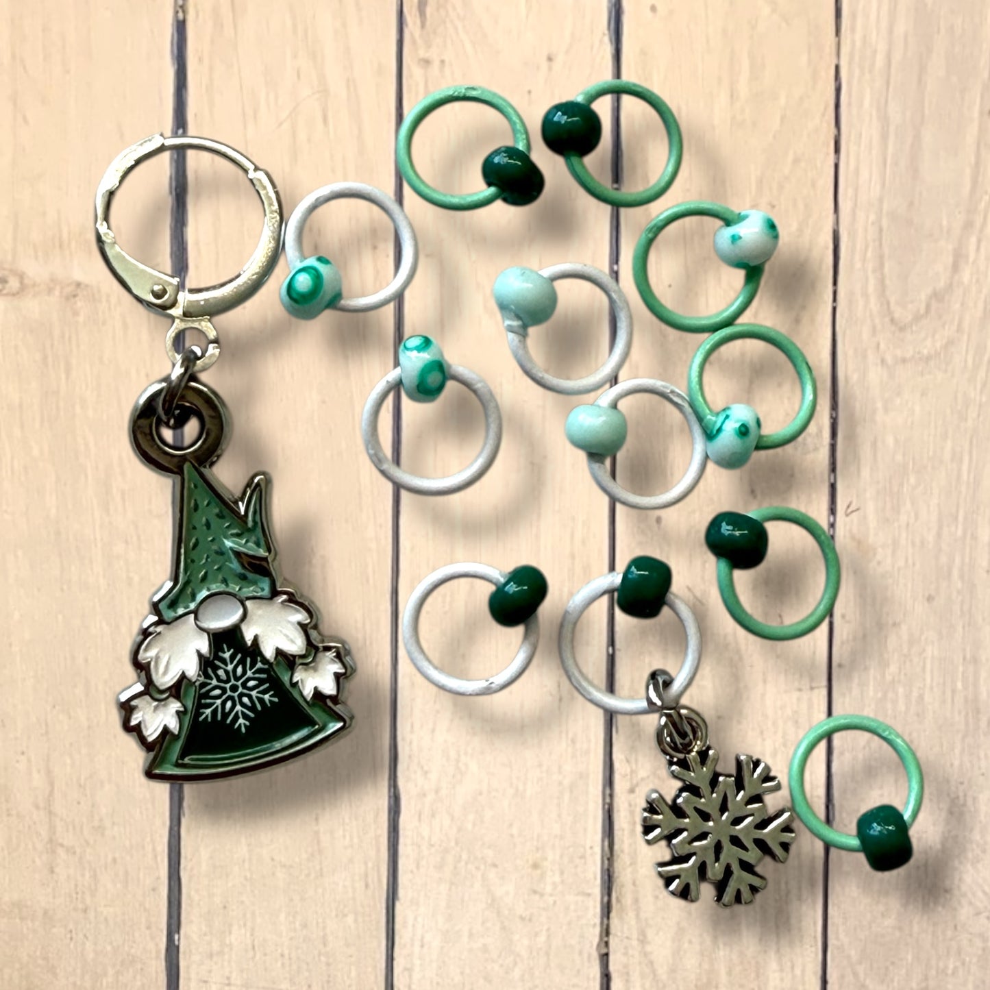 2025 Gnomeleaf Gathering Girls Progress & Stitch Marker Sets for Imagined Landscapes