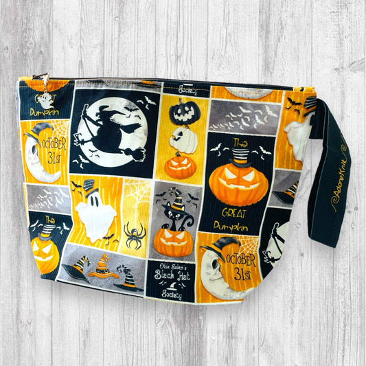 The The Usual Spookspects Wanted for Witchcraft Halloween Knitting Project Bag | AdoreKnit