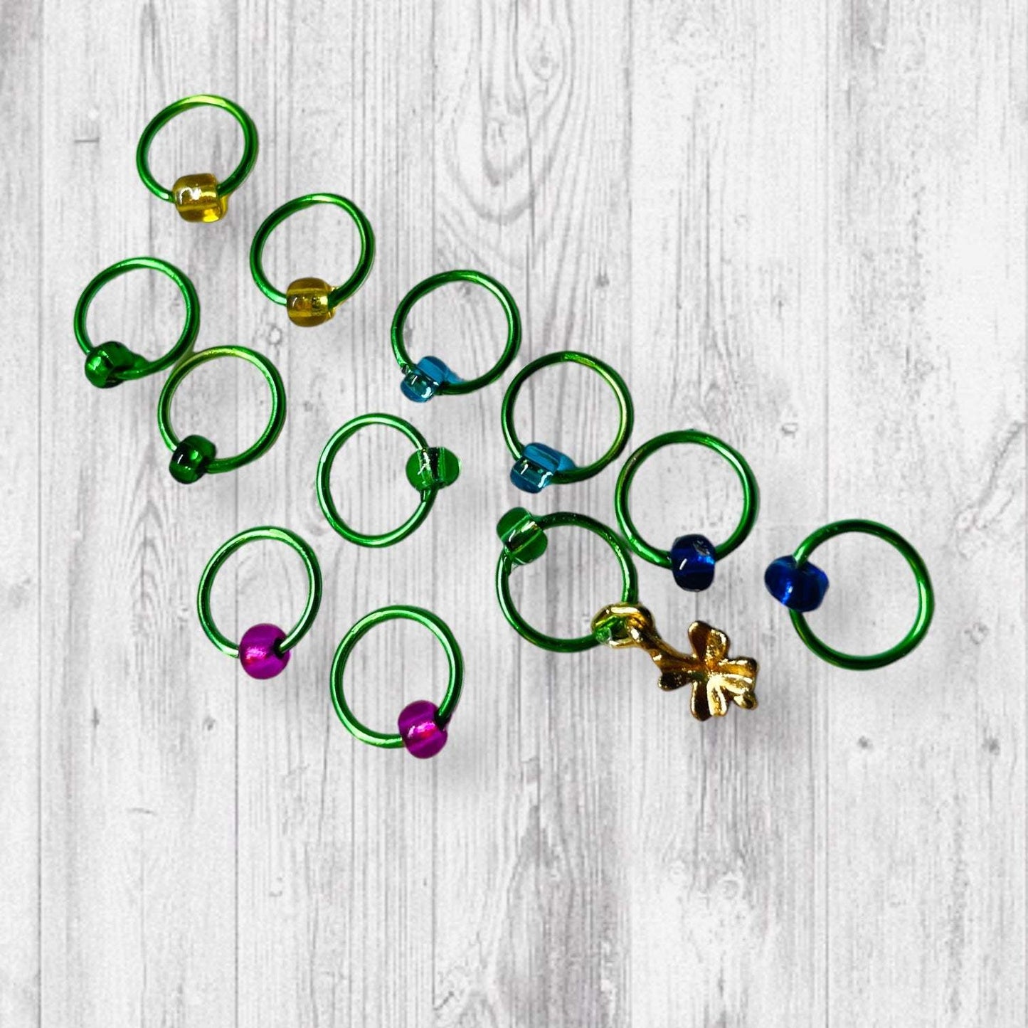 May Your Heart be as Light as a Song Progress and Stitch Markers - AdoreKnit
