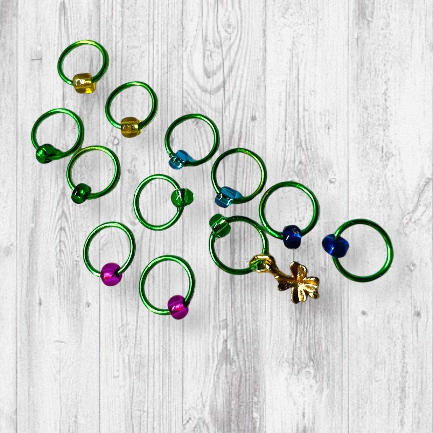 May Your Heart be as Light as a Song Progress and Stitch Markers - AdoreKnit
