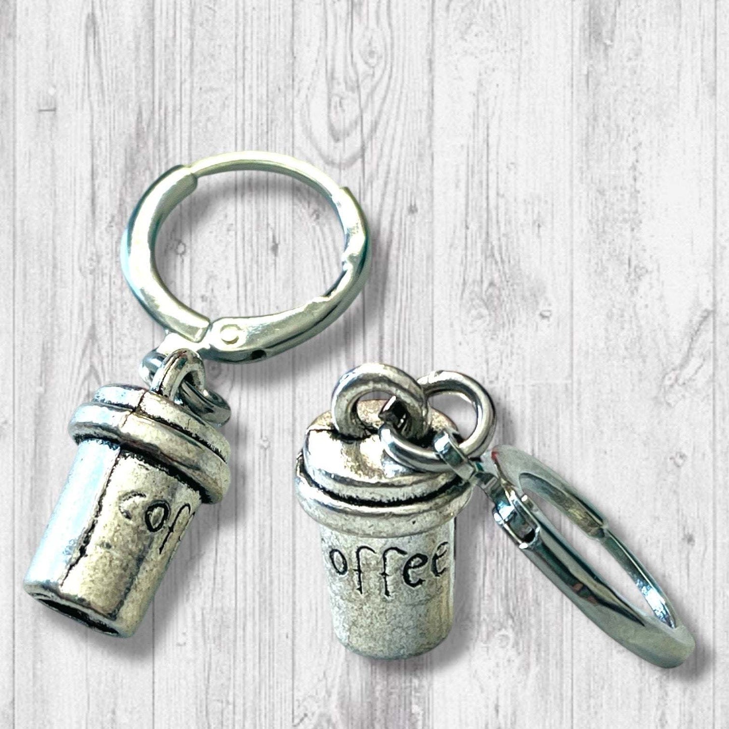 Life Happens Coffee Helps Progress and Stitch Markers