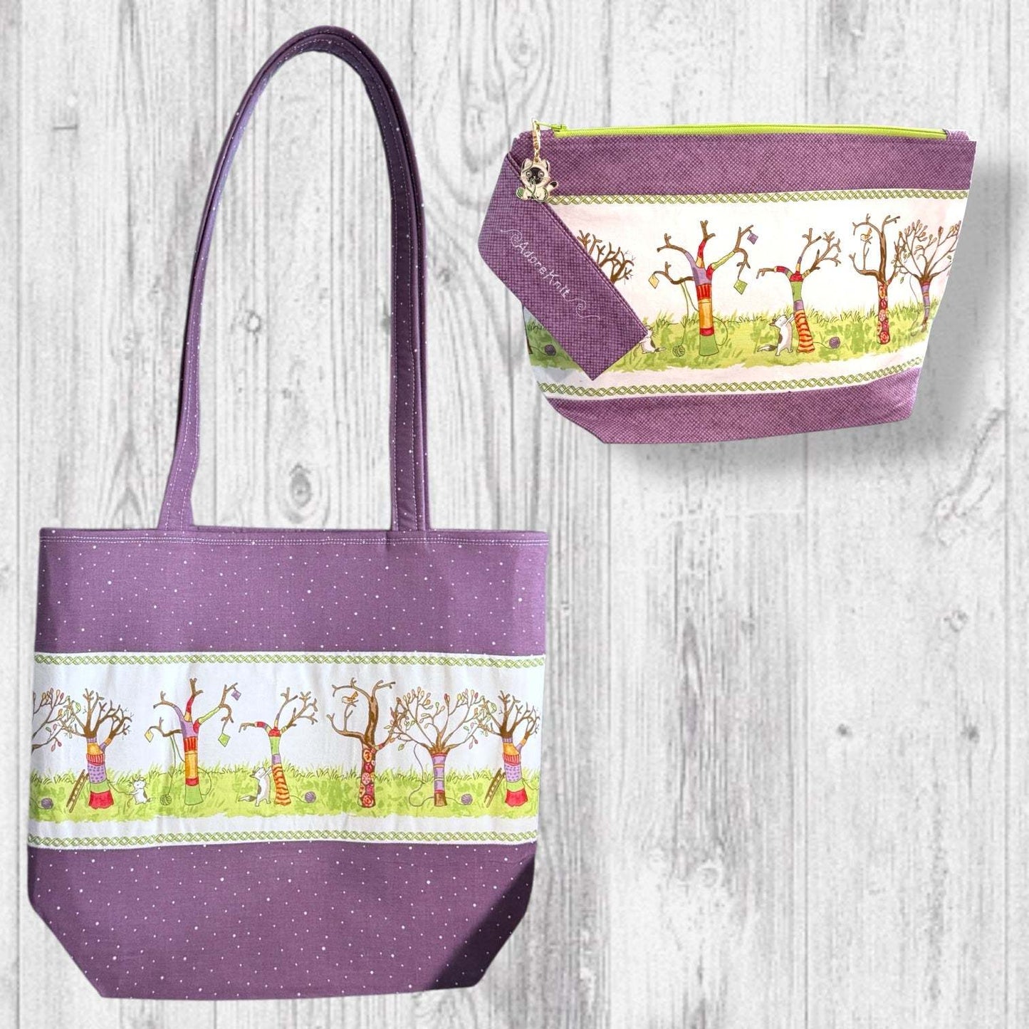 Tree Meowgicians Project Bag