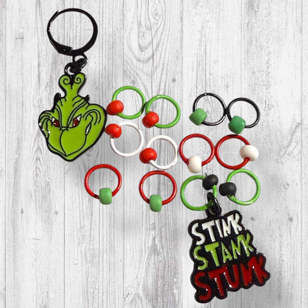 Stink Stank Stunk Progress and Stitch Markers