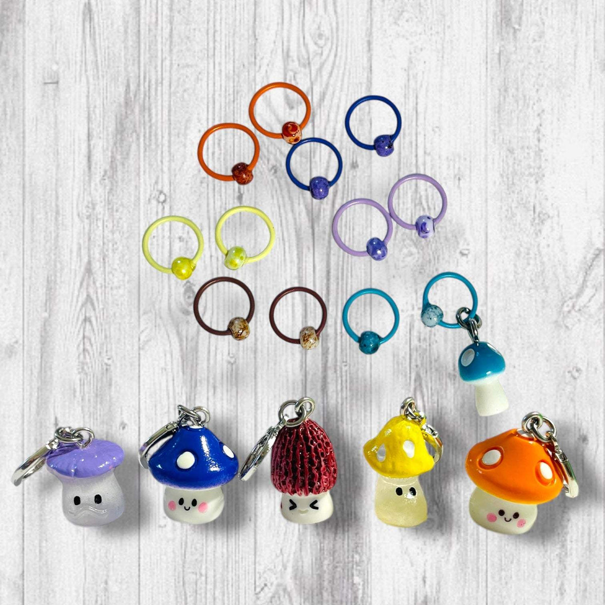 Mushroom Madness Progress Marker Set 2