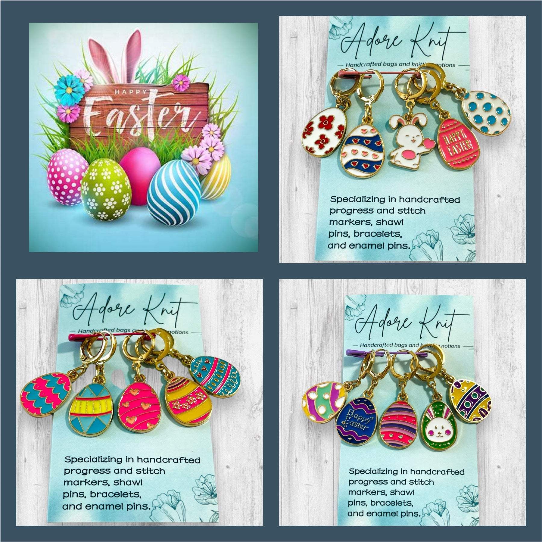 Scramble!  It's Egg Hunt Time! Progress Marker Set - AdoreKnit