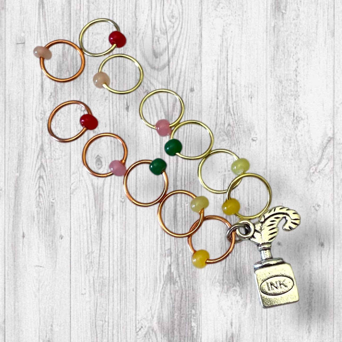 The Wallflower's Wit Progress and Stitch Markers