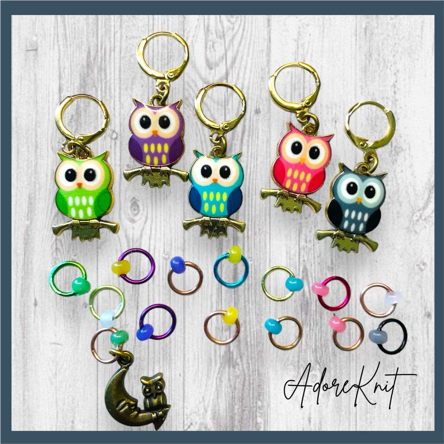 Owl I Do Is Win! Progress Marker Set - AdoreKnit