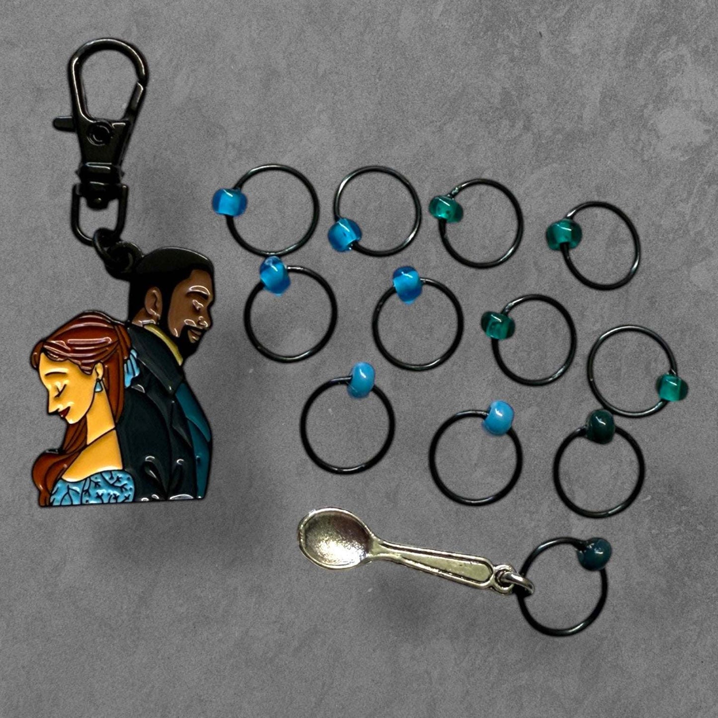 Sweet Temptation Progress and Stitch Markers
