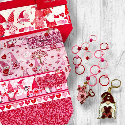 Gnomebody Loves You Like I Do Progress and Stitch Markers ❣️