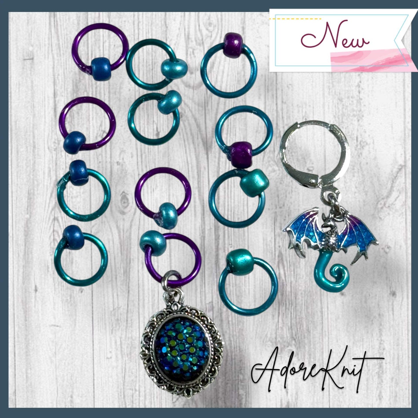 Twice as Beautiful Progress and Stitch Markers