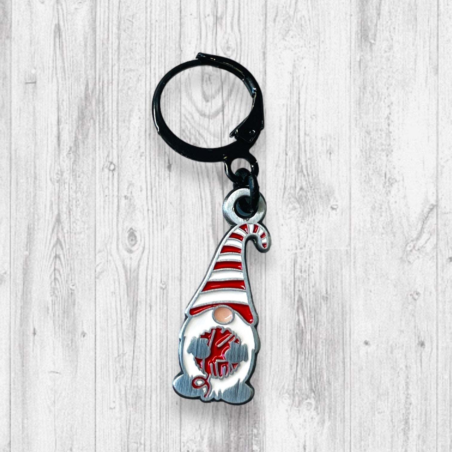 Peppermint Gnome Progress and Stitch Markers too - AdoreKnit