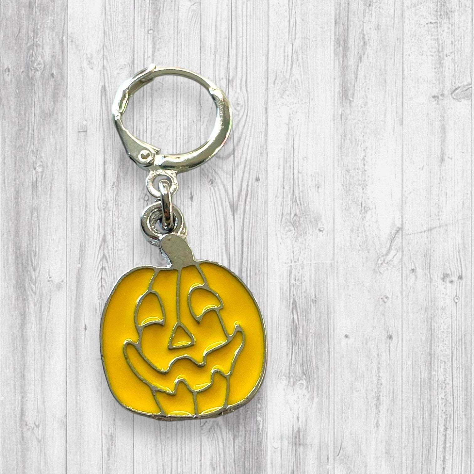 Santa Jack and Jack-o-lantern Progress and stitch markers - AdoreKnit