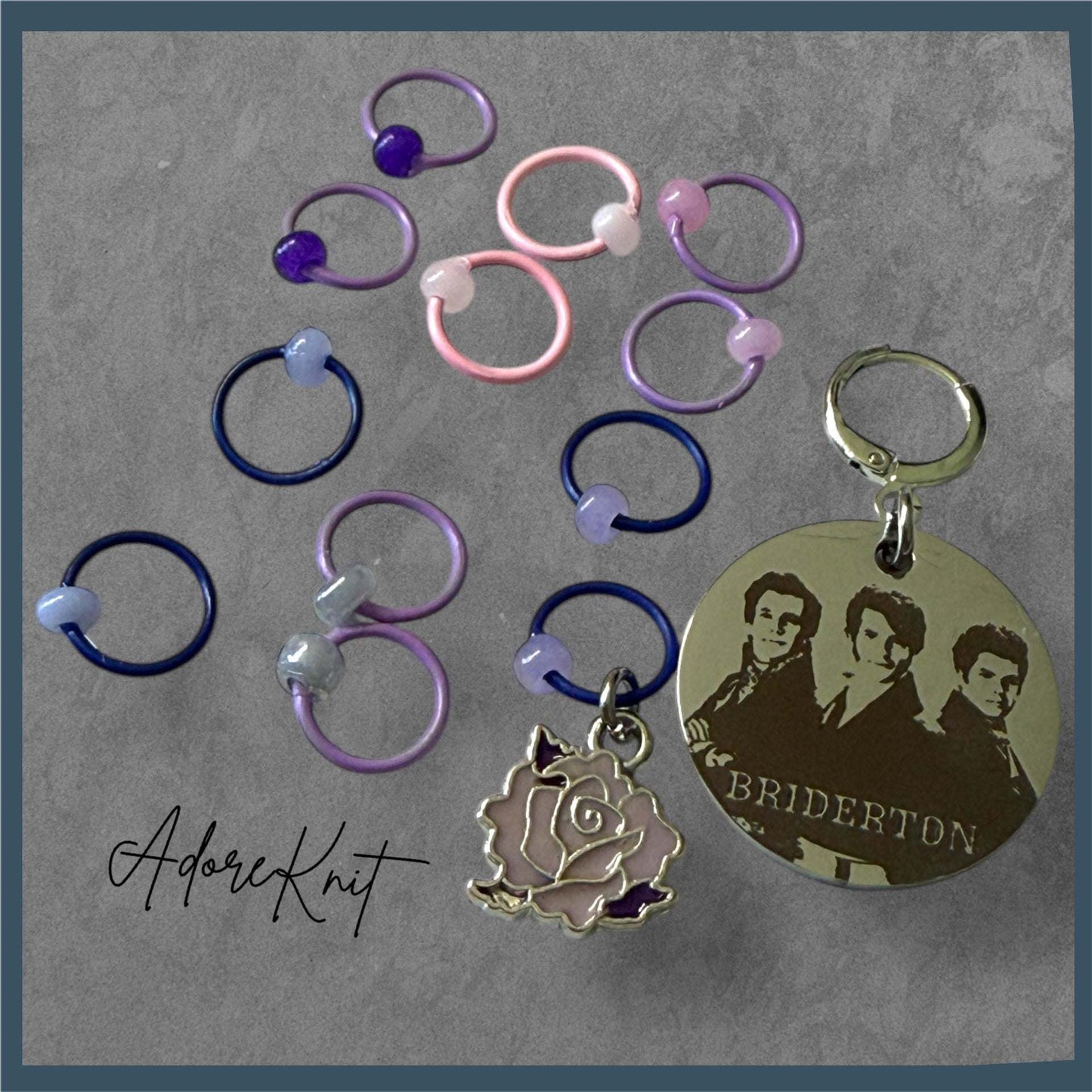 Bridgerton Brothers Progress and Stitch Markers
