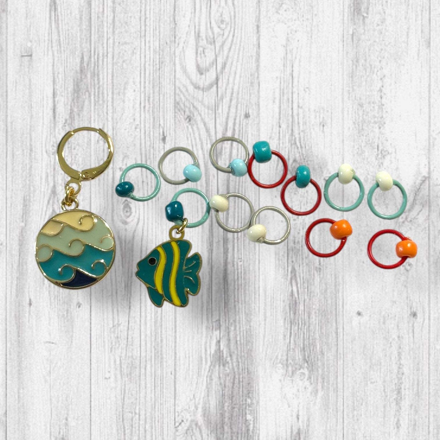 Sun, Sand, and Stitches of the Sea Progress Marker Set