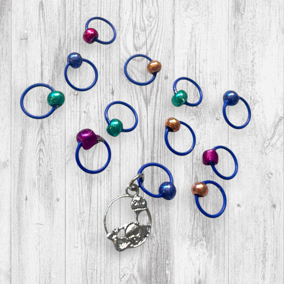 Love Never Dies Progress and Stitch Markers Nightmare Before Christmas