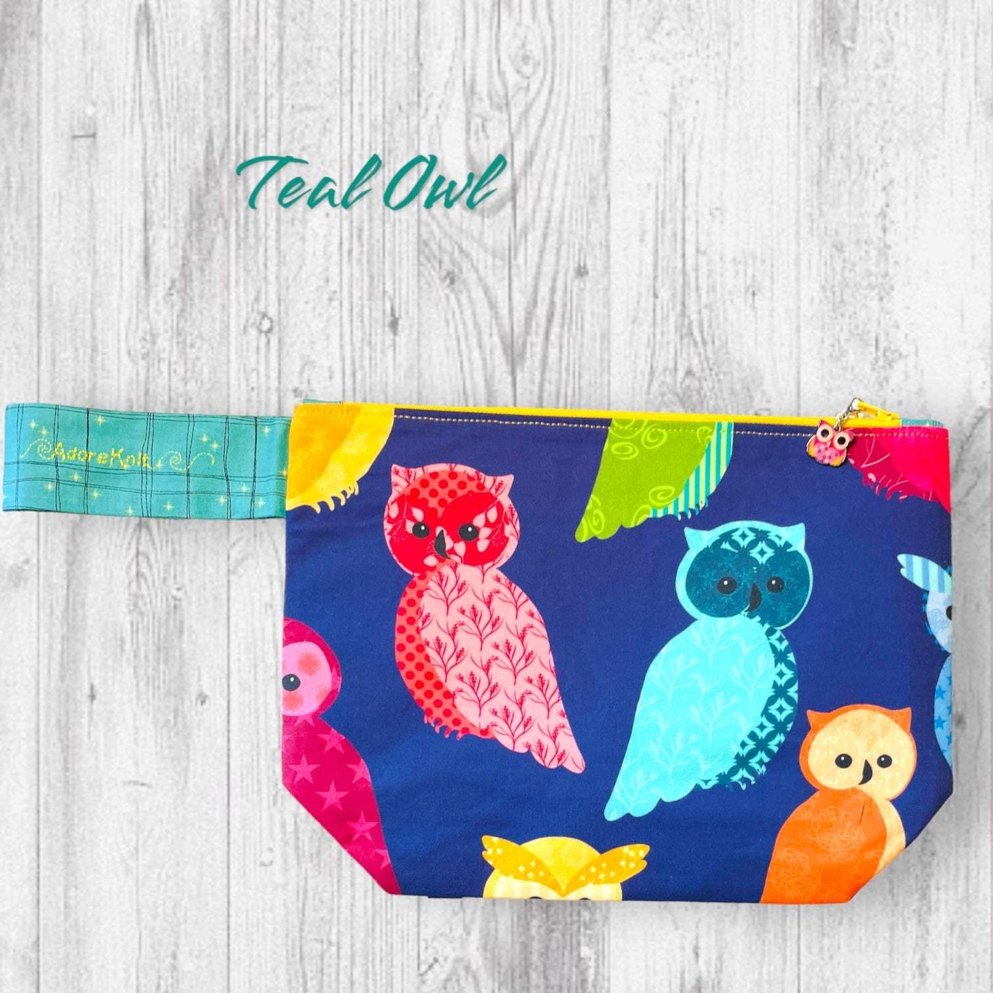 Hootiful Owl Project Bag -One of a Kind- - AdoreKnit