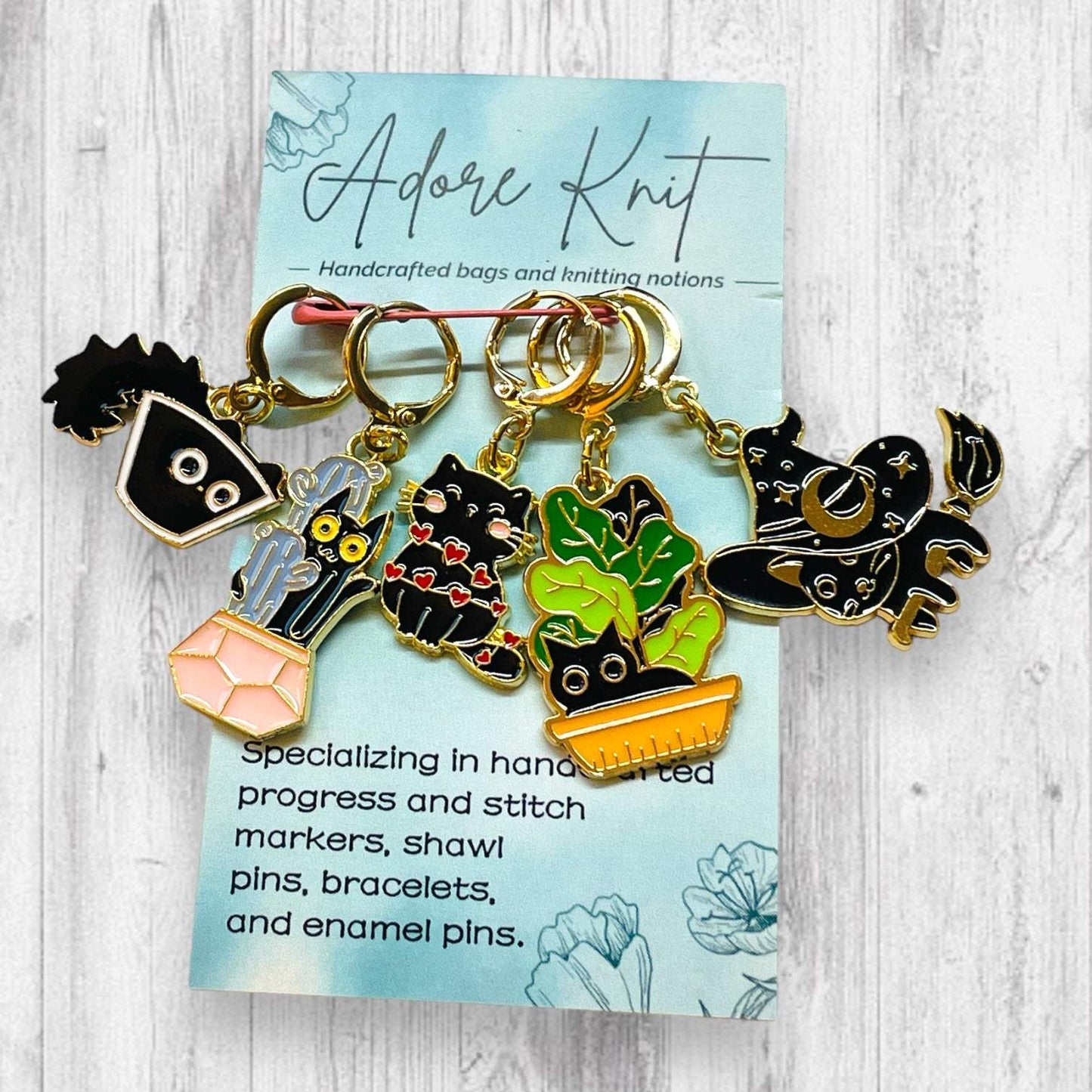 Turbulent Black Cat!!!! Progress Marker Set - AdoreKnit