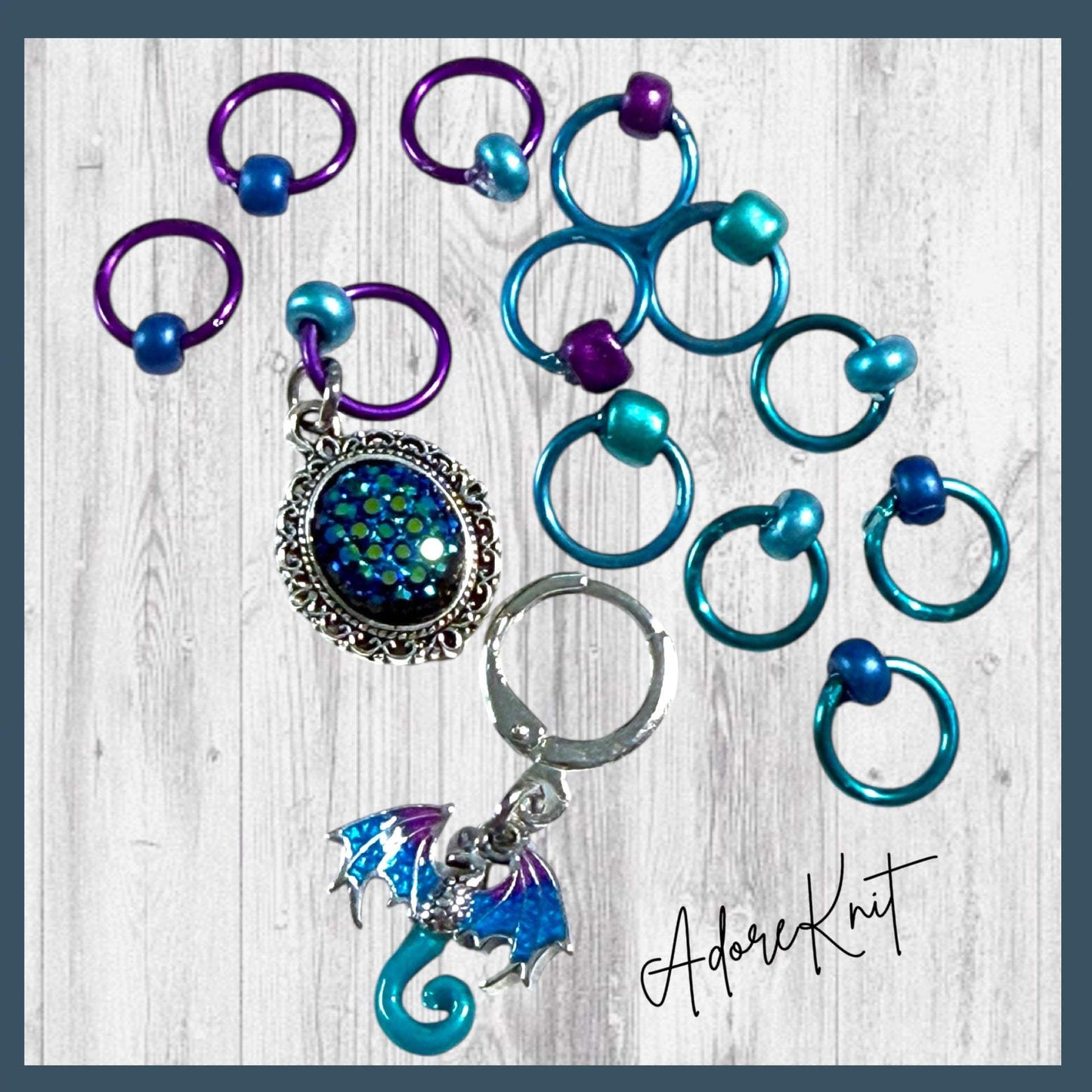Twice as Beautiful Progress and Stitch Markers