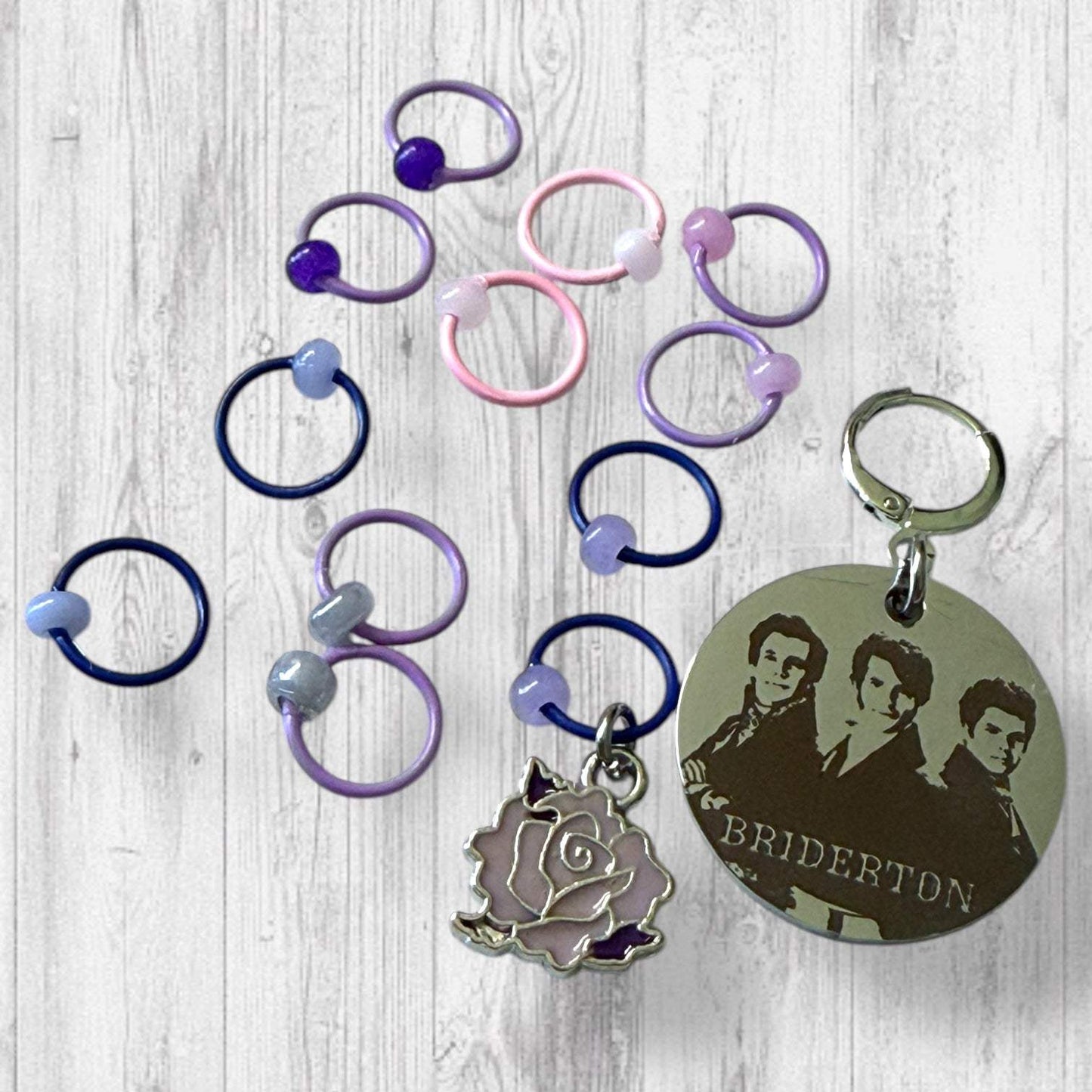 Bridgerton Brothers Progress and Stitch Markers