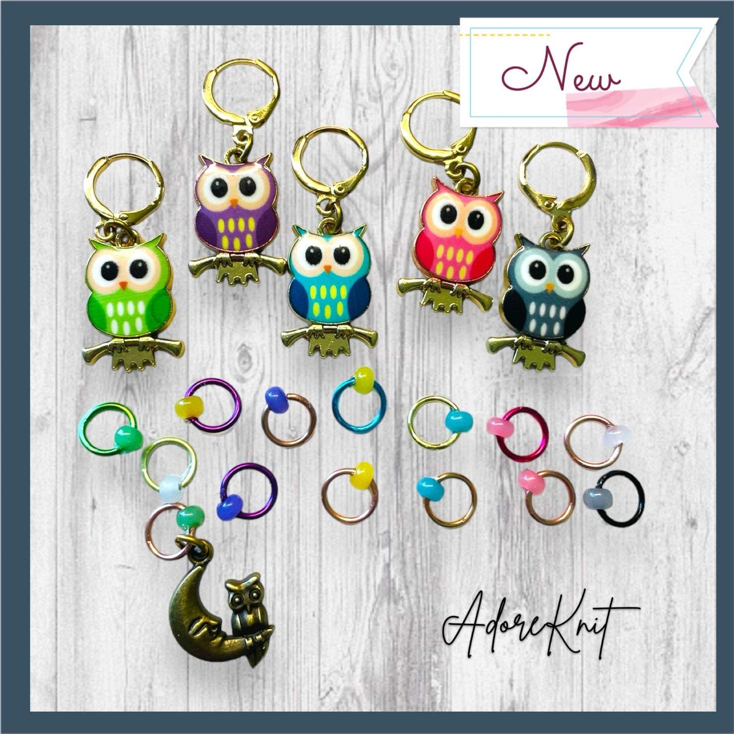 Owl I Do Is Win! Progress Marker Set - AdoreKnit