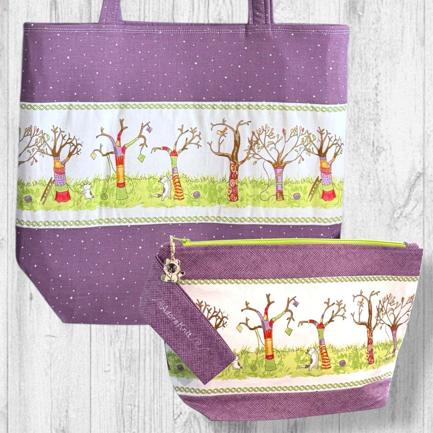 Tree Meowgicians Project Bag