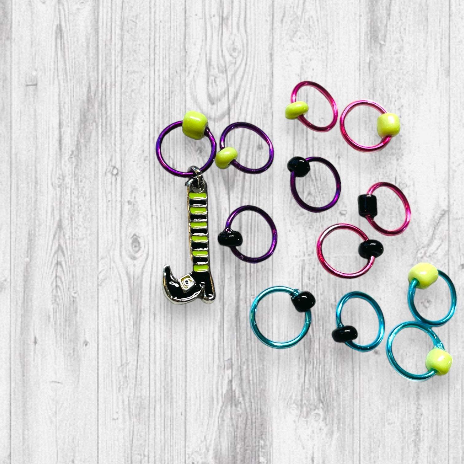 Just a Bunch of Hocus Pocus Progress and Stitch Markers - AdoreKnit