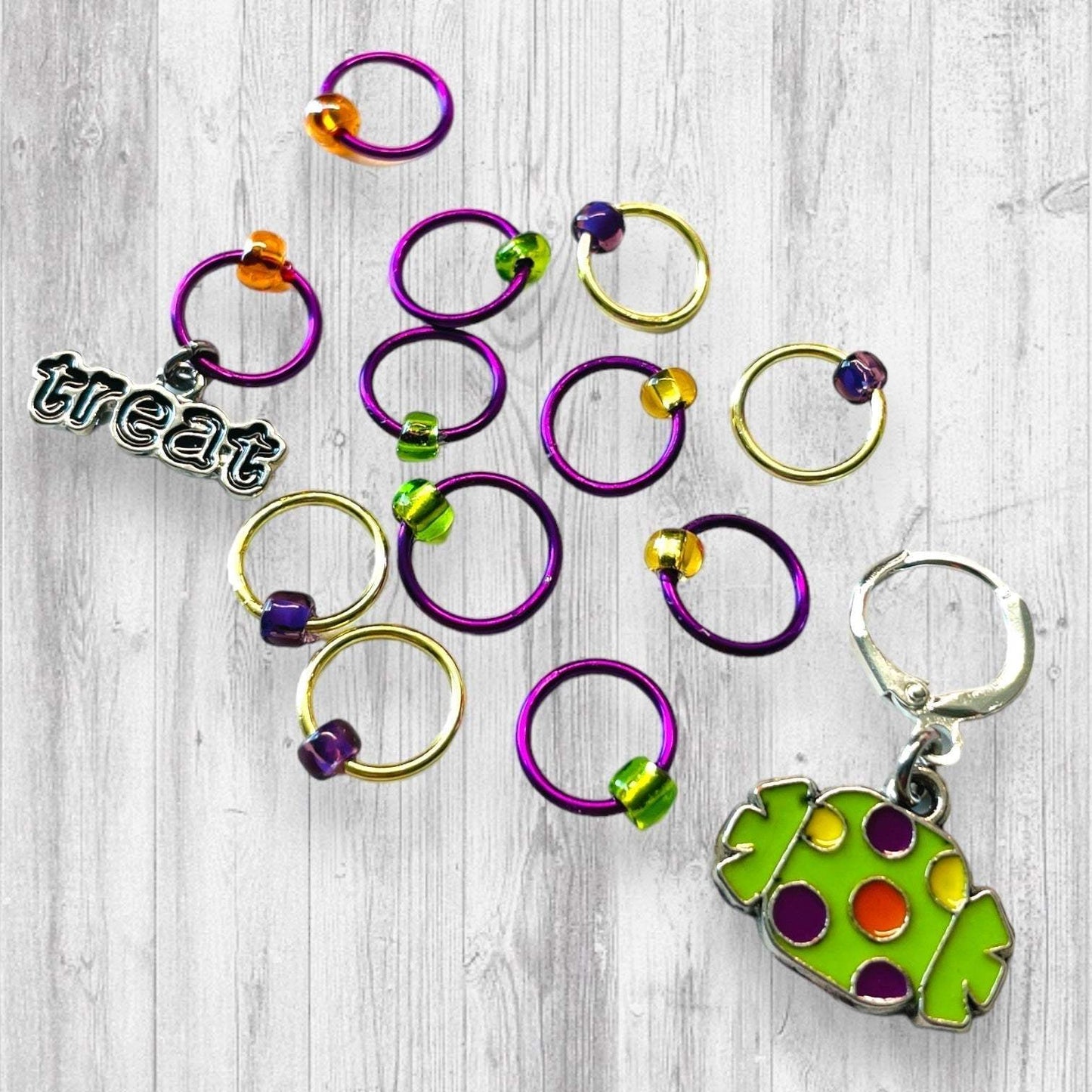 Official Candy Tester Progress and Stitch Markers - AdoreKnit