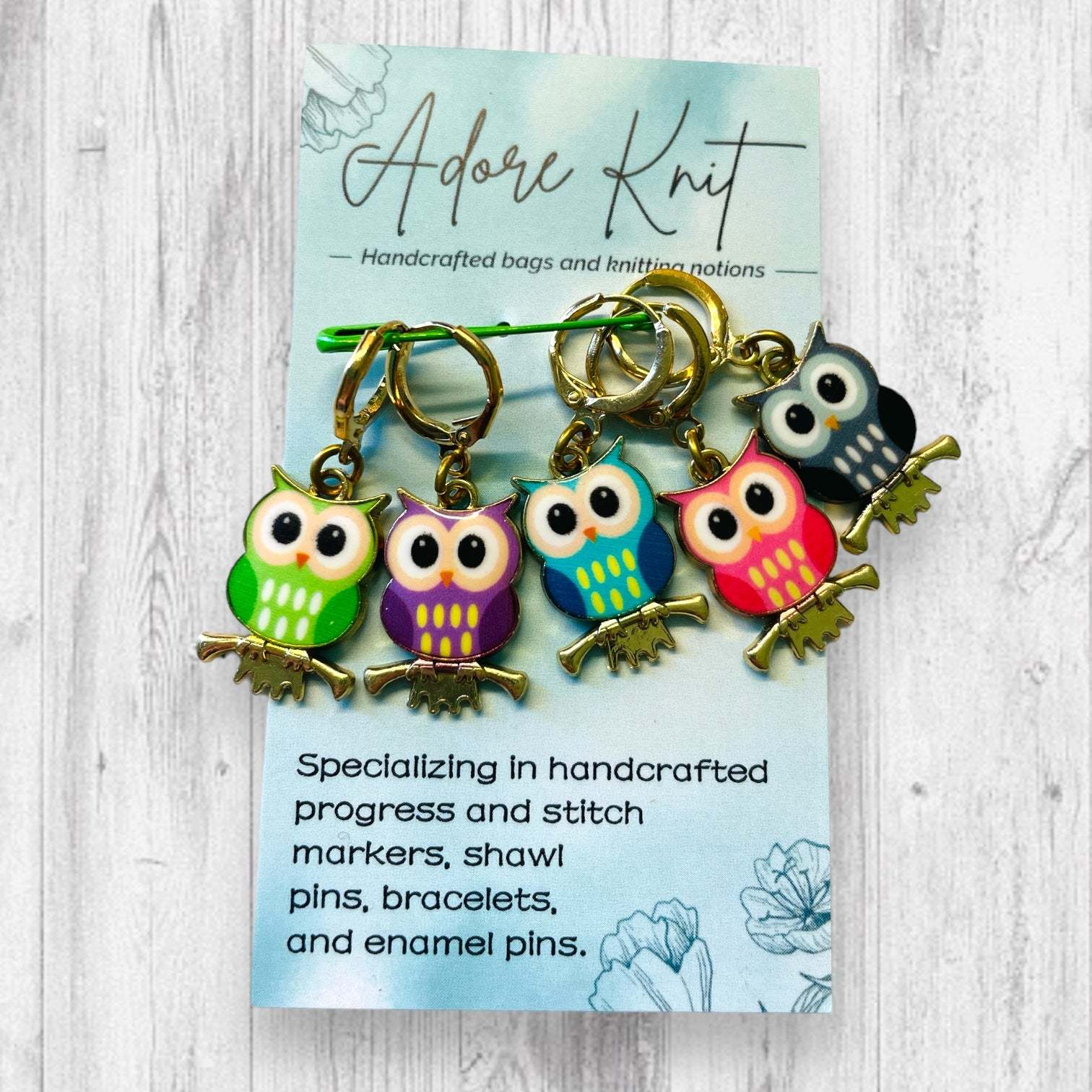 Owl I Do Is Win! Progress Marker Set - AdoreKnit