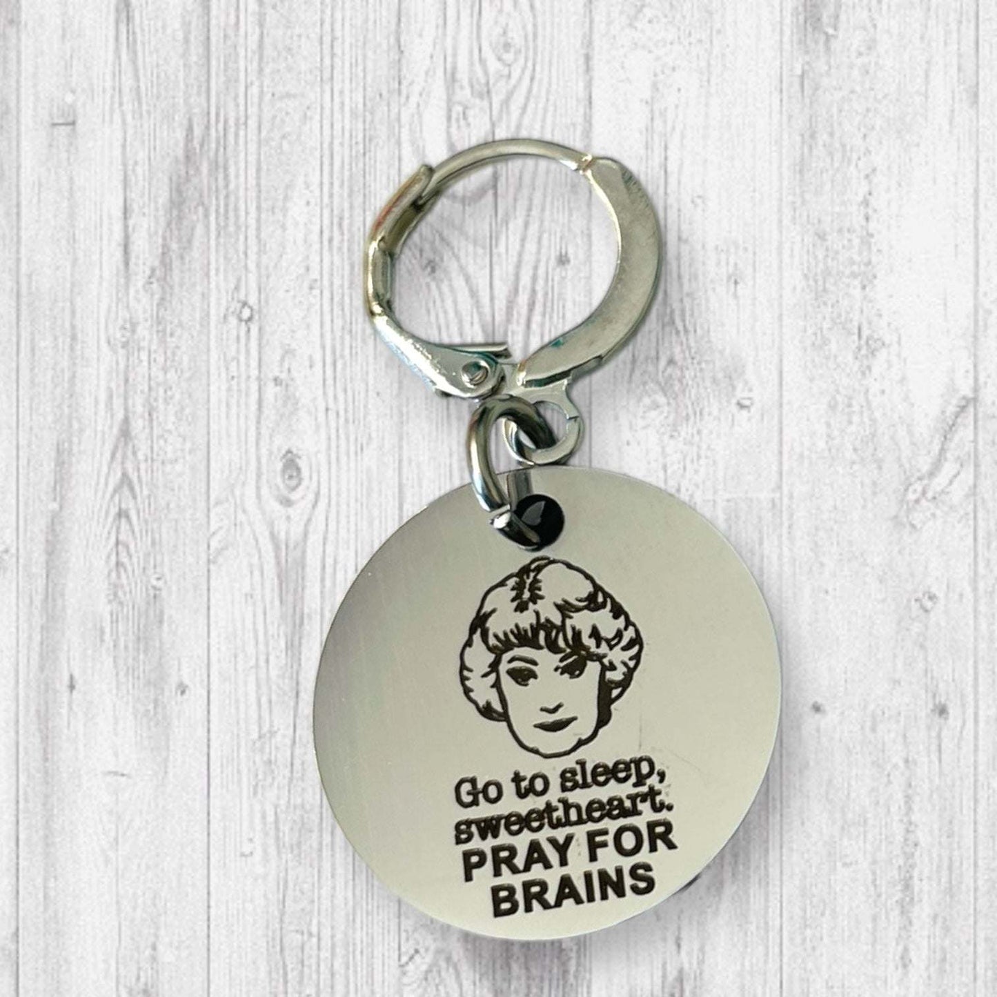 Pray For Brains Progress and Stitch Markers mediem