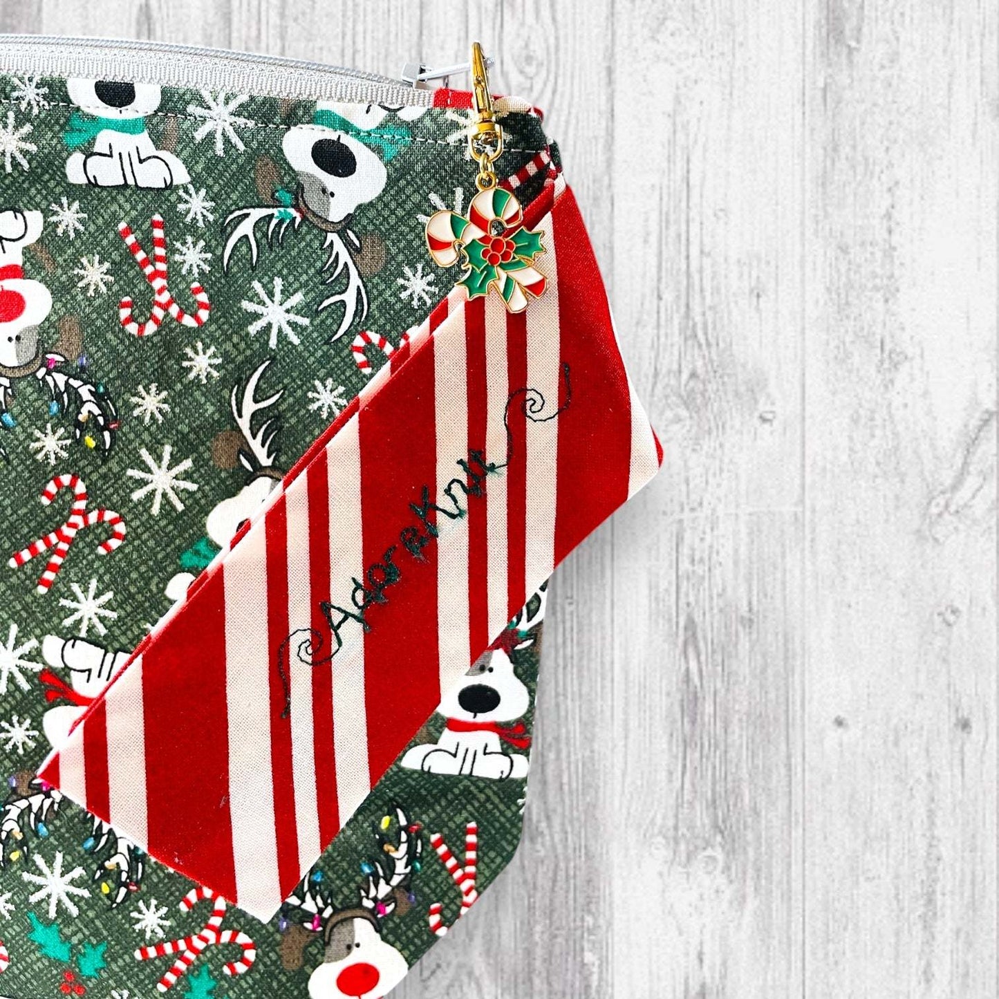 Candy Canines & Christmas Lights Project Bag