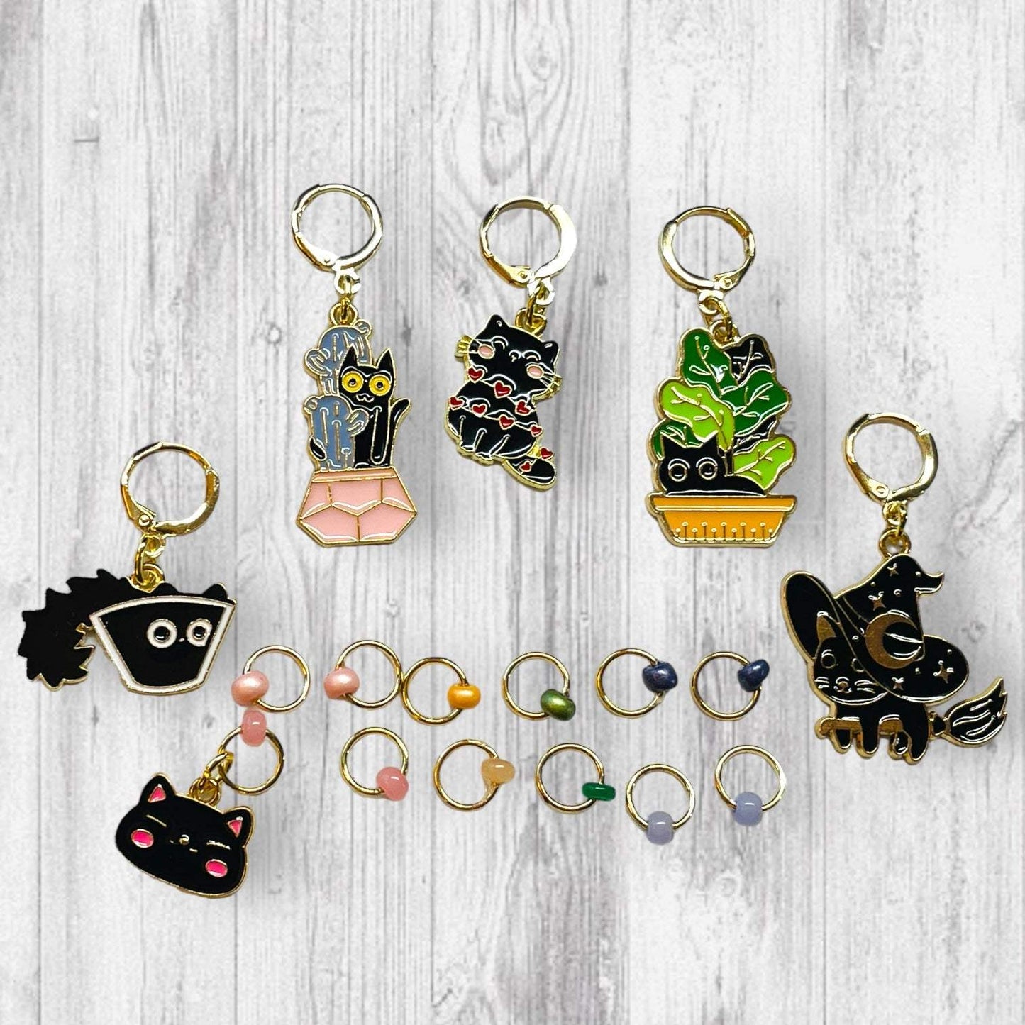 Turbulent Black Cat!!!! Progress Marker Set - AdoreKnit