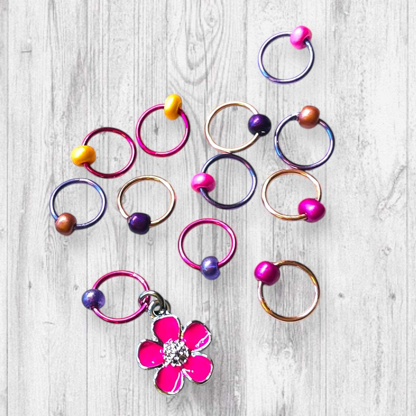 Thank You For Being A Colorful Friend Progress and Stitch Markers